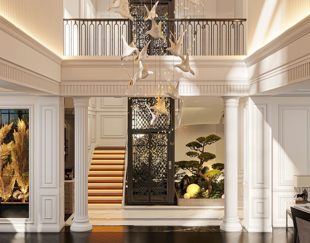 Вила — вход и стълбище
